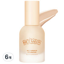 블랙루즈 라이스 스킨웨어 파운데이션 30ml, F01 맑은아침햇쌀, 6개