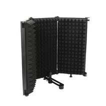 컴썸 접이식 마이크 팝필터, D-S900, 블랙