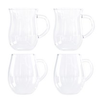 프렐류드 내열유리 머그컵 GM03 2p + GM04 2p, 투명, 1세트