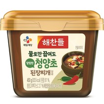 해찬들 그대로 끓여먹는 청양초 된장찌개양념, 450g, 1개