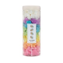 설롱디저트 솜사탕 통머랭쿠키 무지개 1000ml, 1개