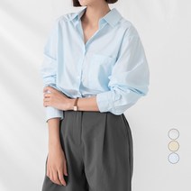 ELLE PARIS 오버핏 베이직 셔츠