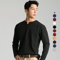 업클라스 맨즈 V슬릿 긴팔 티셔츠 a081