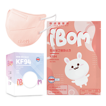 아이봄 황사보건용 마스크 소형M KF94, 50개입, 코랄오렌지, 1개