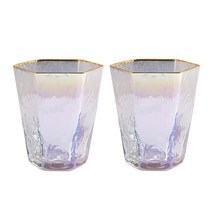 부라노 다이아 오로라컵 290ml, 피라미드 주스컵, 2개