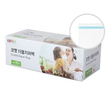 코멧 더블 지퍼백 대형 80매, 1개