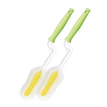 하이비 텀블러전용 필터폼브러쉬 회전형, 그린, 2개입