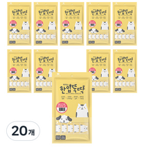 한입뚝딱 짜먹는 강아지 간식 닭고기와 고구마, 닭고기 + 고구마 혼합맛, 20개