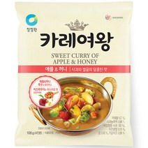 대상 청정원 카레여왕 애플&허니 사과와 벌꿀의 달콤한맛, 108g, 2개