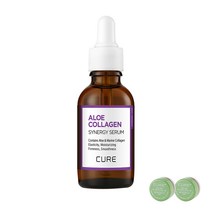 김정문알로에 큐어 콜라겐 시너지 세럼 30g + 2X크림 3.5g x 2p, 1세트