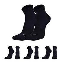 남성용 스포츠 미끄럼방지 중목 양말 4켤레 HP084, 블랙