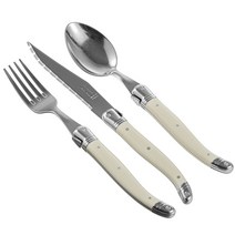 장네론 커트러리 3종 세트 크림 스푼 + 나이프 + 포크, 스푼1p + 포크1p + 나이프1p