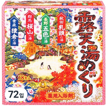 온천기행 입욕제 노천, 30g, 72입