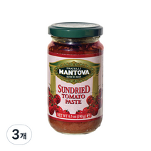 만토바 선드라이 토마토 페이스트 48.6%, 190g, 3개