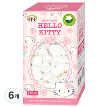 헬로키티 코인 물티슈, 250개입, 6개