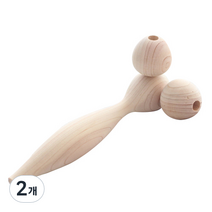 제이준 편백나무 페이스롤러, 2개, 혼합색상