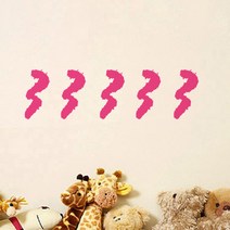 이니셜 스티커 5p 2세트, 핑크 3