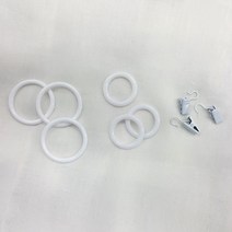 끌래망스 커튼집게링, 화이트