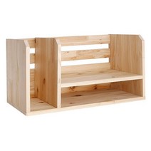 이케이몰 삼나무 원목 3단 책꽂이 서류A4용지정리 HR-54