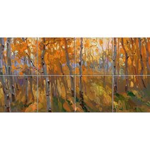 Landscape 49 낙엽이 물든 가을숲 8개, 혼합색상