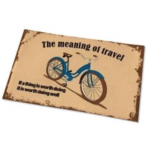 블럭마트 자전거 빈티지 발매트, 혼합 색상