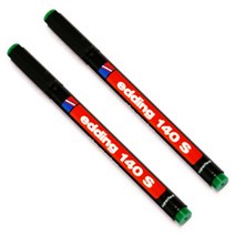 에딩e-140S 0.3mm 녹색 OHP마카펜유성4, 2개