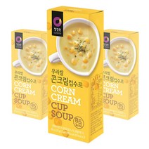 청정원 우리쌀 콘크림 컵수프, 60g, 3개