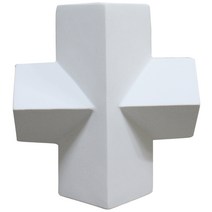 MORYARTS 기하도형 사각기둥+사각 석고상, 1개, 18 x 20 cm