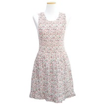 해피툴 그레이스 플로럴 원피스 앞치마, 화이트, 1개, 1개