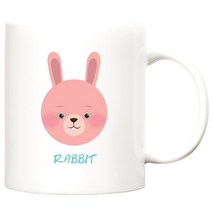 TBL 디자인 캐릭터 머그컵, 토끼, 1개