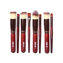 라이프포인트 MAG5108 메이크업 브러쉬 세트, 8종 블랙버건디, 1세트