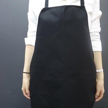 메종텍스타일 끈없는형 손님용 앞치마, 블랙, 1개
