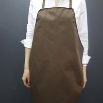 메종텍스타일 끈없는형 손님용 앞치마, 브라운, 1개, 1개