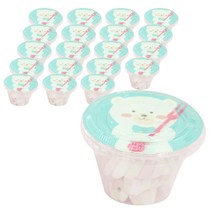 HCN 곰덮개 + 머핀컵 + 평면뚜껑 세트, 20개입, 1세트