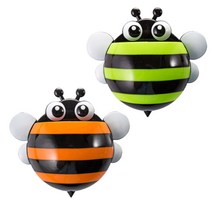 리버그린 땡벌 흡착칫솔걸이, 오렌지, 그린, 2개입