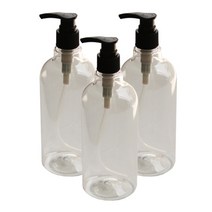 리버그린 투명 라인 공병 블랙캡 500ml, 3개입
