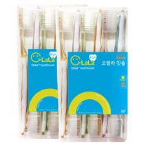오랄라 폼 미세모칫솔 6p 랜덤 발송, 2개입, 1개