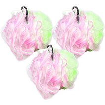 범양산업 슈퍼볼 샤워타월, 혼합 색상, 3개입