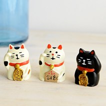 티즈트레이딩 마네키네코 3종 세트, 혼합 색상