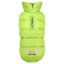 퍼피엔젤 강아지 어반 아웃도어 다운패딩, 그린