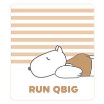 포그망 삶아쓰는 아기 방수요, 일어나 큐빅