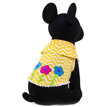 펫코디 반려동물 지그재그 플라워 패턴 티셔츠, B