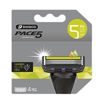 도루코 PACE5 5중 면도날, 4개입, 1개
