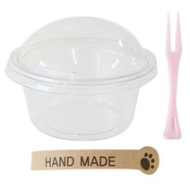 황씨네도시락 투명머핀컵 미니 30p + 발바닥 크라핸드 스티커 30p + 미니포크 30p, 1세트, 30개