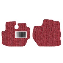 순수 코일 카매트 일반형 레드블랙 현대, 현대 포터2 (분리형/운전석 + 조수석) (2P)