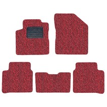 순수 코일 카매트 일반형 레드블랙 르노삼성, SM5 2005~2007.12(5p), SM5임프레션 2007.7~2010.11(5p)