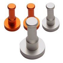 리버그린 인테리어 컬러 벽걸이 후크 4p, 실버, 오렌지, 1세트
