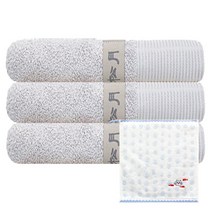 송월타월 뉴명품 타월 3p + 고양이 핸드타월 하늘, 연회색, 1세트