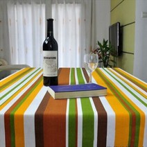 이코디 뮤랄 유니크 테이블 보, 오렌지, 145 x 145 cm