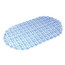 마켓감성 PVC 논슬립 타원 욕실매트, 랜덤 발송, 1개